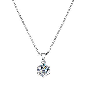 Colar Ponto de Luz Moissanite