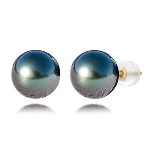 Brinco Pérola Negra do Tahiti Ouro 18k