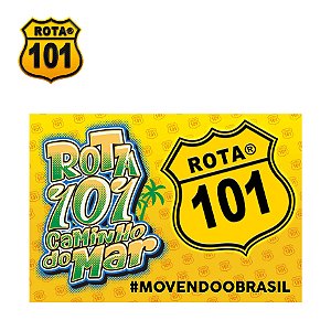 BANDEIRA DE TECIDO ROTA 101 CAMINHO DO MAR