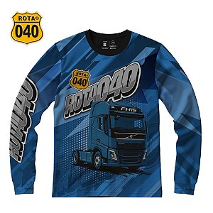 CAMISETA MASCULINA ROTA 040 MANGA LONGA VOLVO FH