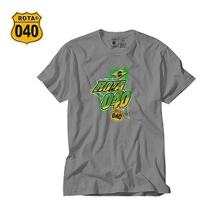 CAMISETA ROTA 040 BANDEIRA DO BRASIL