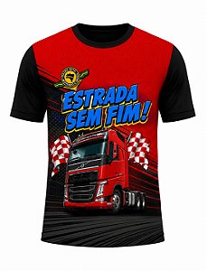 Camiseta Caminhão Volvo FH Estrada Sem Fim