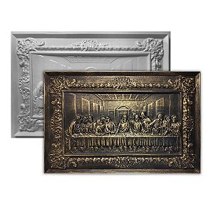 Forma Para Decoração Quadro Santa Ceia ABS- D0821 69x45,5cm