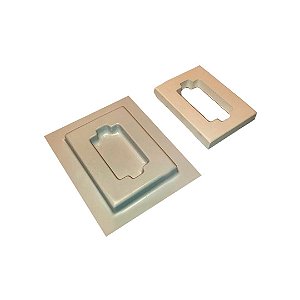 Forma para Moldura de Gesso Para Tomada ABS- TO0055 4x2cm