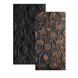 Forma De Gesso 3D  Floral em ABS -0272 100x50