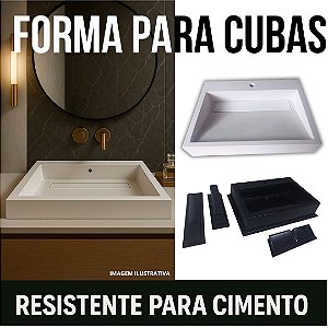 Molde / Forma Para Fabricar Cuba Banheiro - ABS-CU0020/4