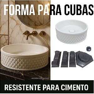 Molde / Forma Para Fabricar Cuba Banheiro - ABS-CU0021/5