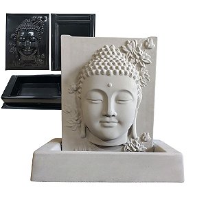 Formas Para Fabricação de Fonte de Água em Cimento Buda Decoração Grande