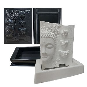 Formas Para Fabricação de Fonte de Água em Cimento Buda Pequena