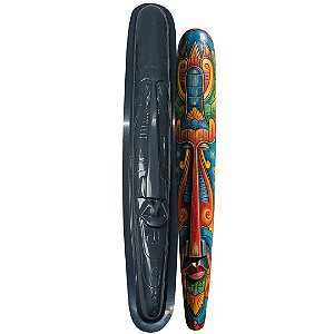 Forma Decoração Mascara Tribal Carranca POL- D0849 98x14cm