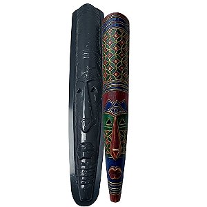 Forma Decoração Mascara Tribal Carranca POL- D0850 98x14cm