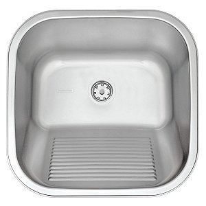 Tanque de Encaixe Tramontina Hera 25 L em Aço Inox Acetinado 40x40 cm - 94403107