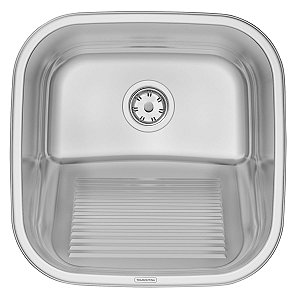 Tanque de Encaixe Tramontina Hera 25 L em Aço Inox Polido 40x40 cm - 94403407