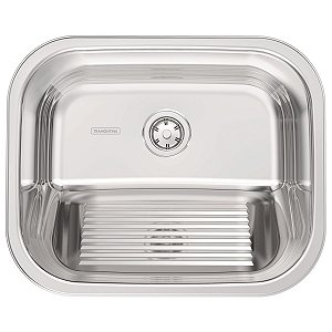 Tanque de Encaixe Tramontina Hera 34 L em Aço Inox Polido 50x40 cm - 94400/407