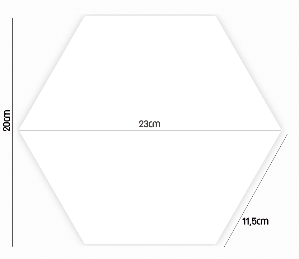 Revestimento Ceral 20x23x11,5 Hexagonal White - Cx1,02