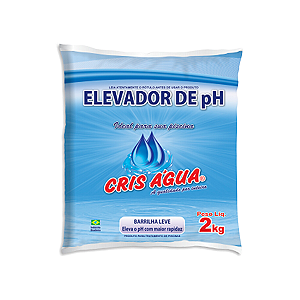 Barrilha Leve Elevador de pH para Piscina Cris Água 2 Kg