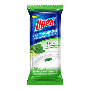 Pastilha Adesiva Limpa e Perfuma Pedra Sanitaria c/2 Lipex - Fresh