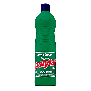 Cera Líquida Polylar Verde Ardósia 750ml Perfumada Floral p/ Pisos