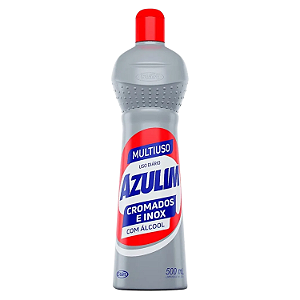 Limpador Multiuso Azulim com Alcool 500ml Ideal para Cromados e Inox