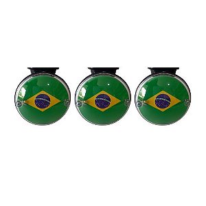 Kit 3 Lanternas Foguinho Maria Smart Brasil Base Preta Lantersul