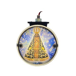 Lanterna Maria Smart Bojuda Nossa Senhora Aparecida Color Base Preta Lantersul