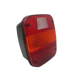 Lanterna Traseira LED 24V Ford Volks Âmbar Lado Esquerdo Com Vigia Branco Lantersul