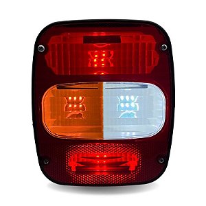 Lanterna Traseira LED Ford Volks Euro 5 Lado Esquerdo Com Vigia Branco 12V Lantersul