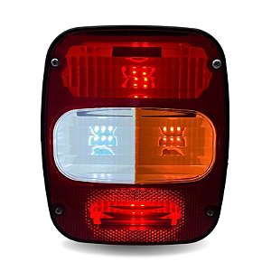 Lanterna Traseira LED Ford Volks Euro 5 Lado Direito Sem Vigia Branco 24V Lantersul