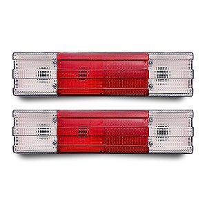 Par Lanterna Traseira Mercedes 1620 1935 1938 Cristal Branco Lantersul