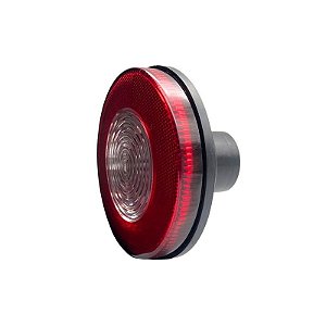 Lanterna Traseira Luz de Ré 125mm LED Bivolt Com Fio Metalizada H3