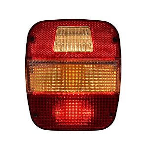 Lanterna Traseira LED 24V Ford Volks Cristal Lado Direito Sem Vigia Metalizado Lantersul