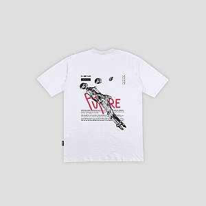 Camiseta Crow Manga Curta Charge- Branco