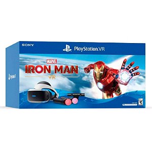 Playstation VR Bundle C/ 2 Moves + Jogo Iron Man- Lacrado