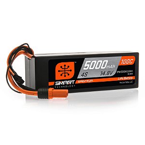 Bateria LiPo 14,8V 5000mAh 4S 100C Spektrum Inteligente- Lacrado