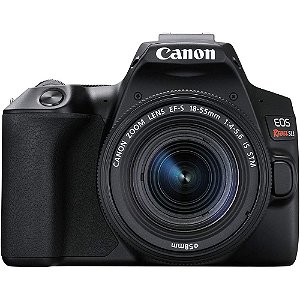 Câmera Canon EOS SL3 Kit 18-55mm F/4-5.6 IS STM Preto - Lacrado