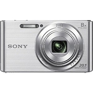 Câmera Sony Cybershot DSC-W830 20.1 MP Digital SLR Silver- Lacrado
