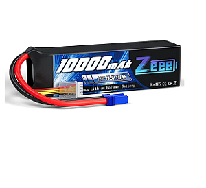 Bateria Zeee Lipo 4S 10000Mah 14.8V 120C Ec5 - Lacrado