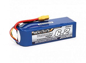 Bateria Lipo 6S Turnigy Heavy Duty 6200mAh 60C Conector XT90-Lacrado