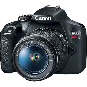 DSLR Canon EOS Rebel T7 Câmera com lente de 18-55 mm- Lacrado