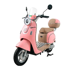 Moto Elétrica Smart Wheel Cappuccino Rosa 800W 48V 60km - Lacrado