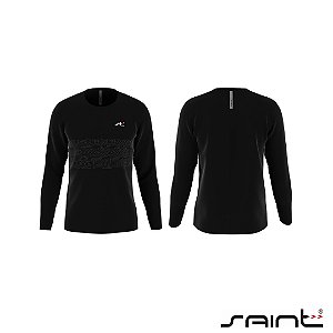 Camisa Saint Manga Longa Preta