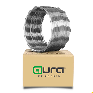 Cerca Concertina De Segurança Alta Resistência Galvanizada 30cm Rolo 10 Metros Não Enferruja