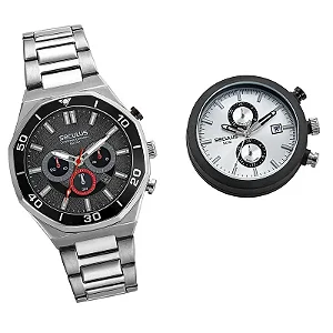 Relógio Masculino Seculus Multfunções Prateado 77163G0SVNA1
