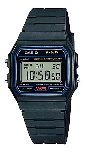 Relógio Casio Vintage F-91W-1DG-SC