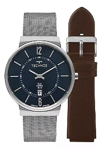 Relógio Technos Masculino Slim Prata GM17AD/T1A