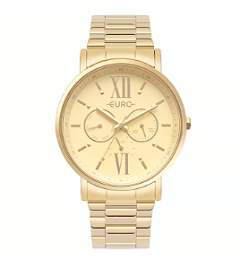 Relógio Euro Feminino Multiglow Dourado EU6P29AIT/4D