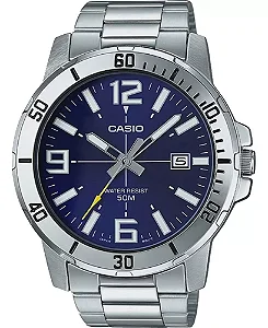 Relógio Casio Masculino COLLECT Prata MTP-VD01D-2BVUDF-SC