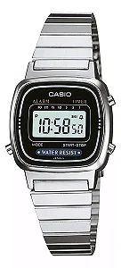Relógio Casio Feminino Vintage Mini Prata LA670WA-1DF-SC