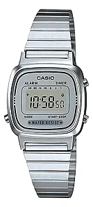 Relógio Casio Feminino Vintage Mini Fundo Prata