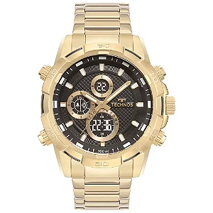 Relógio Technos Masculino Digitech Dourado